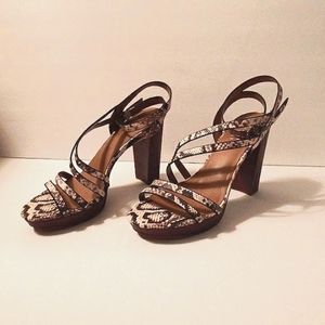 NWOT Franco Sarto Animal Print Heels 7.5